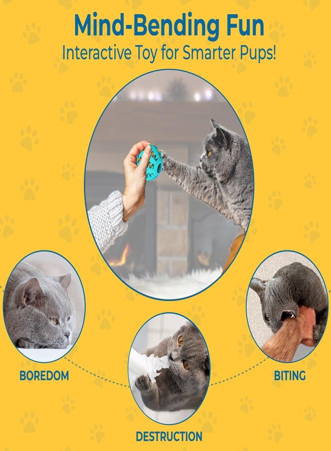SunGrow 2-Pack Dog Treat Balls, Puzzle Food Interactive Treat Dispensers, Hide Treats Inside, Puppy Treat Dispensers for Training, Small Dog Enrichment Balls for Boredom, Mental Stimulation for Puppy - Image 4