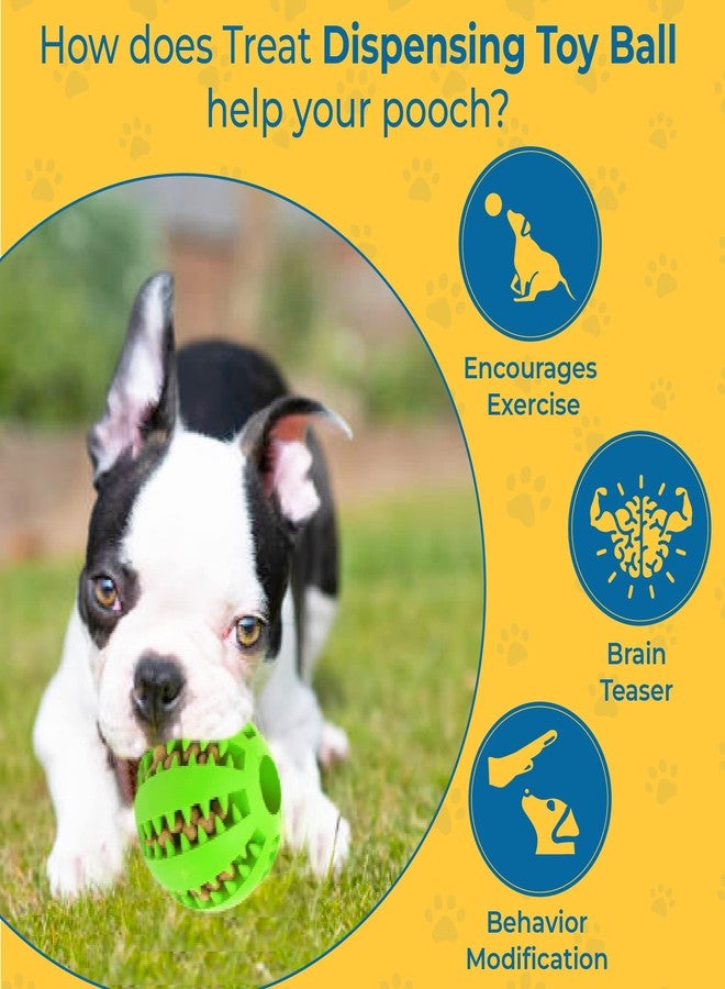 SunGrow 2-Pack Dog Treat Balls, Puzzle Food Interactive Treat Dispensers, Hide Treats Inside, Puppy Treat Dispensers for Training, Small Dog Enrichment Balls for Boredom, Mental Stimulation for Puppy - Image 2