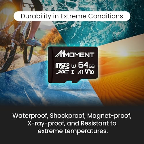 MMOMENT 64GB Micro SDHC Card, A1, UHS-I, U1, V10, Class 10 Compatible, Read Speed Up to 95 MB/s, SD Adapter Included - Image 5