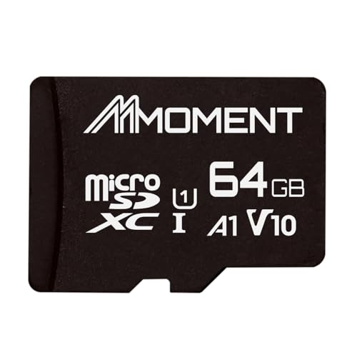 MMOMENT 64GB Micro SDHC Card, A1, UHS-I, U1, V10, Class 10 Compatible, Read Speed Up to 95 MB/s, SD Adapter Included - Image 1