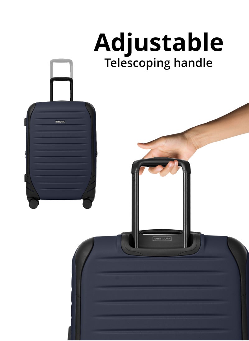 PARAJOHN PARAJOHN  ALTIV 3 Pieces ABS Luggage Trolley Set - NAVY  - Image 2