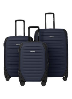 PARAJOHN PARAJOHN  ALTIV 3 Pieces ABS Luggage Trolley Set - NAVY  - Image 1