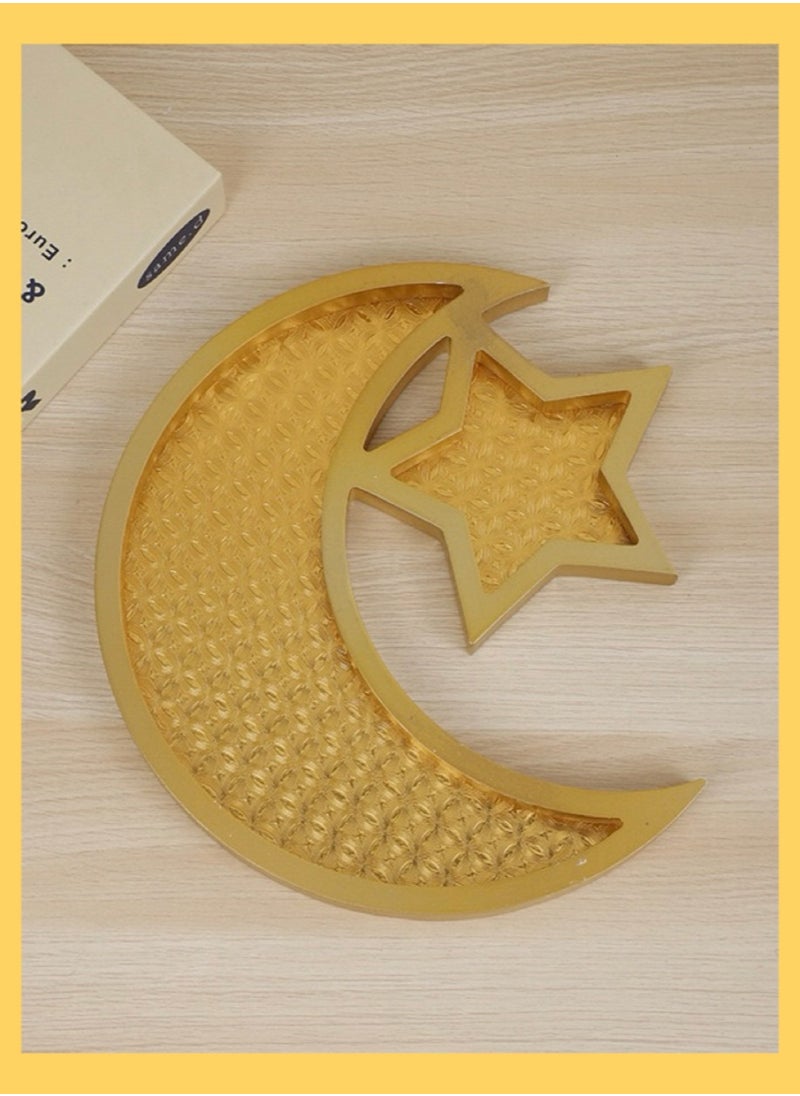 Wooden Eid Mubarak Dessert Tray, Ramadan Kareem Moon Star ServingTray, Wooden Food Platter Date Plates Serving Tableware Tray Display Home Decoration for Parties, Weddings, Muslim Islamic Gift - pzsku/Z0118F65AA6E38CD70FB3Z/45/_/1710587110/35a1c648-130d-4869-b4b5-507dc54e8a98