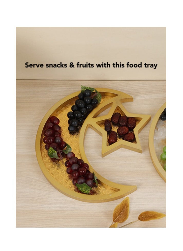 Wooden Eid Mubarak Dessert Tray, Ramadan Kareem Moon Star ServingTray, Wooden Food Platter Date Plates Serving Tableware Tray Display Home Decoration for Parties, Weddings, Muslim Islamic Gift - pzsku/Z0118F65AA6E38CD70FB3Z/45/_/1713407941/9275a256-4099-4108-a4c2-75bfea19bb68