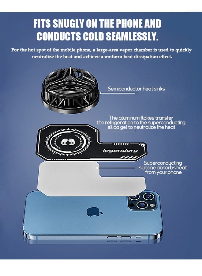 2 Pcs Phone Cooling Pad, Phone Uniform Heat Plate, Universal Phone Cellphone Radiator  - Image 5