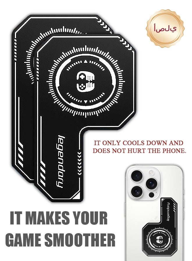 2 Pcs Phone Cooling Pad, Phone Uniform Heat Plate, Universal Phone Cellphone Radiator  - Image 1
