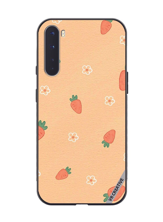 VR CREATIVE Protective Case Cover For OnePlus Nord Carrot Design Multicolour - Image 1