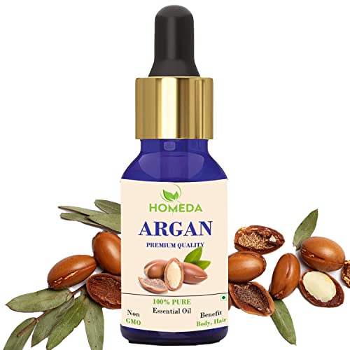 Homeda 100% Pure Moroccan Argan Oil for Hair Growth (15 ml) Face, Skin (Argon Oil Morocco Hair Serum, Argan Murugan Face Massage) Cold Pressed, Organic - Image 2