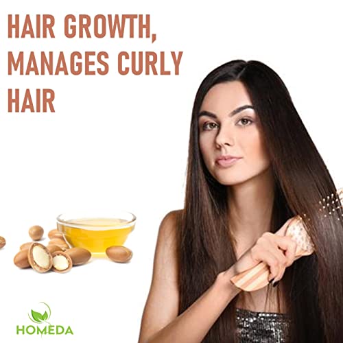 Homeda 100% Pure Moroccan Argan Oil for Hair Growth (15 ml) Face, Skin (Argon Oil Morocco Hair Serum, Argan Murugan Face Massage) Cold Pressed, Organic - Image 3