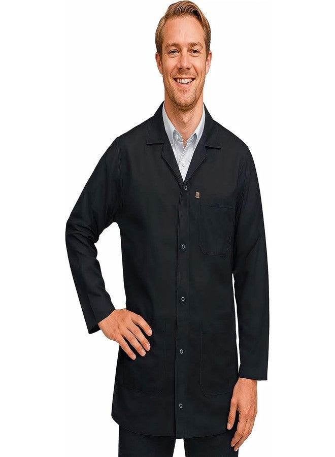 StaticTek ESD Jacket with Snap Cuff - Level 3 Certified Anti-Static Smock - Lightweight Protective Workwear for Electronics & Labs, Black, XS - Image 1
