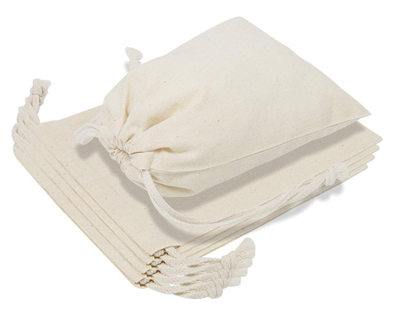 TOPDesign 10Pack 10 x 12 Reusable Produce Bags Muslin Bags with Drawstrings for Shopping  Storage 100 Natural Cotton Bags Washable Biodegradable Food Safe