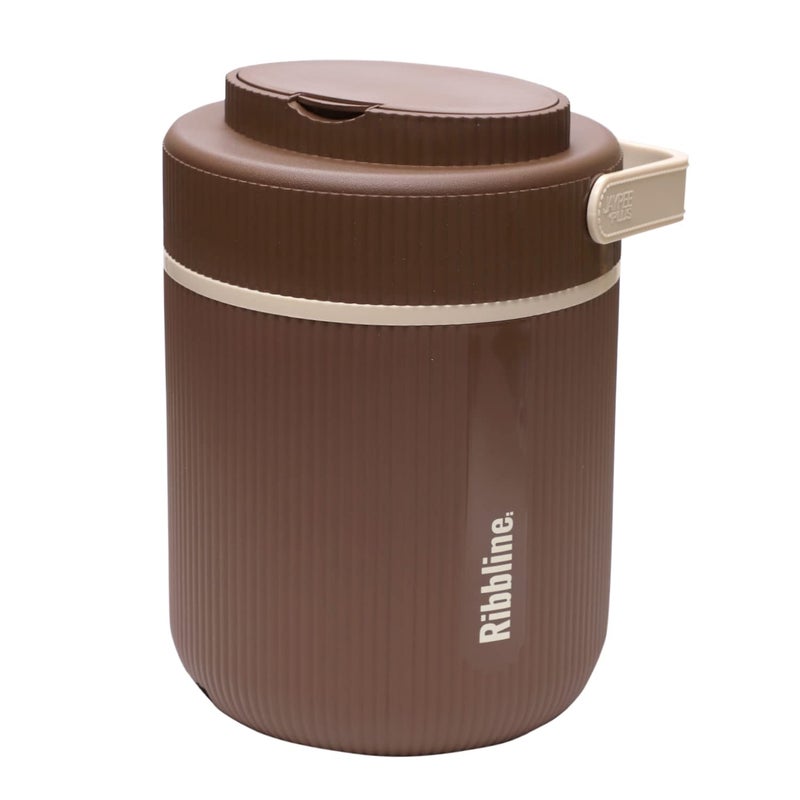 Jaypee Plus Ribbline 3 Steelness Steel Container Brown Electric Lunch Box - Image 1
