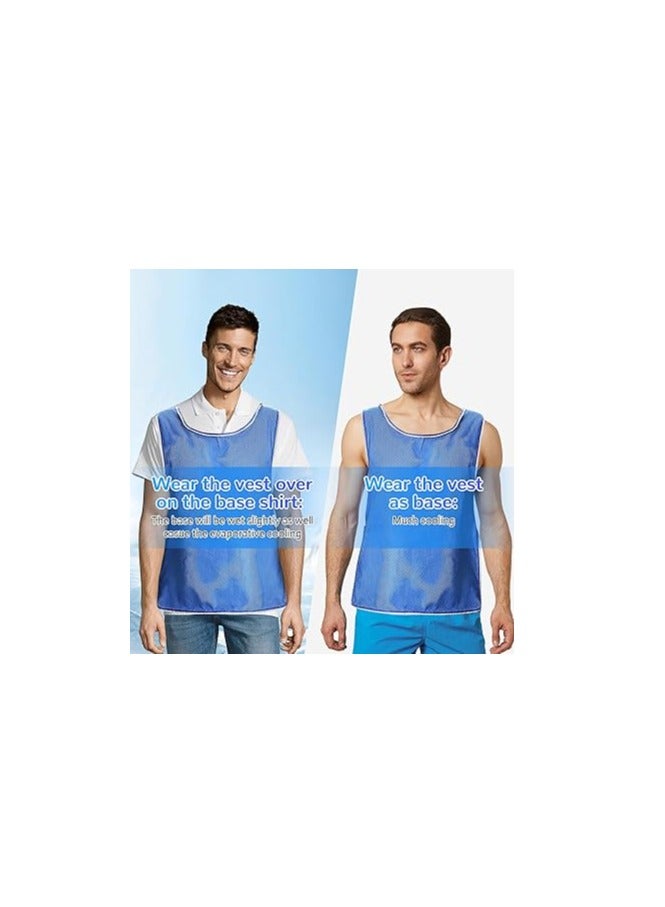 SYOSI Cooling Vest, Adjustable Evaporative Cooling Sport Vest, Activewear Cold Vest, PVA Ice Vest for Man Women, Ice Reflective Vest, Cool Jacket for Working in the Heat, Cooling Clothes for Hot Weather - Image 4