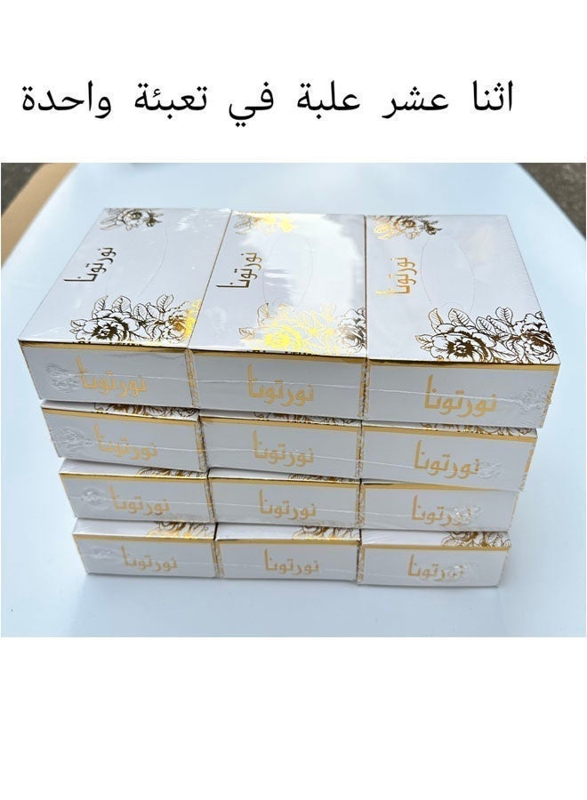 12 Boxes Pack Premium Facial Tissue Crafted With Soft Material Designed For Daily Comfort And Convenience, 2 Ply, 300 Count (12 Packs Of Each 25) - Image 1