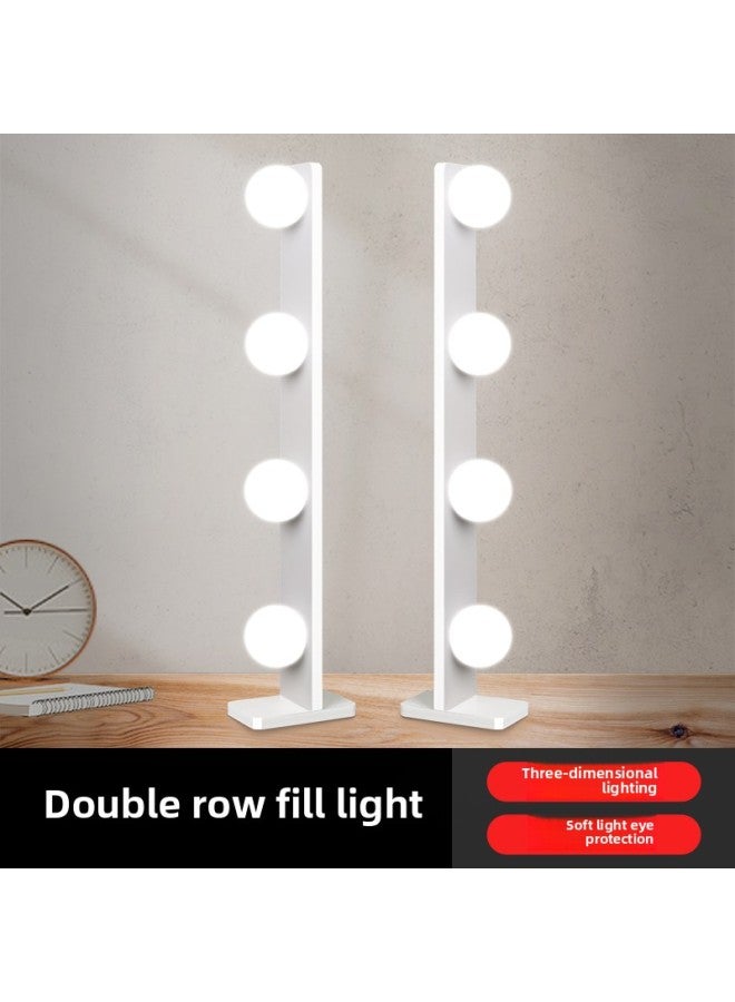 Live Light Supplementing Computer Anchor Desktop Special Beauty Rejuvenation Live Room Double Row LED Shake Audio And Video Ling Yue-Specifications:【professional Model☆3500lm】 Double Row 8 Bulbs + 2 - Image 2