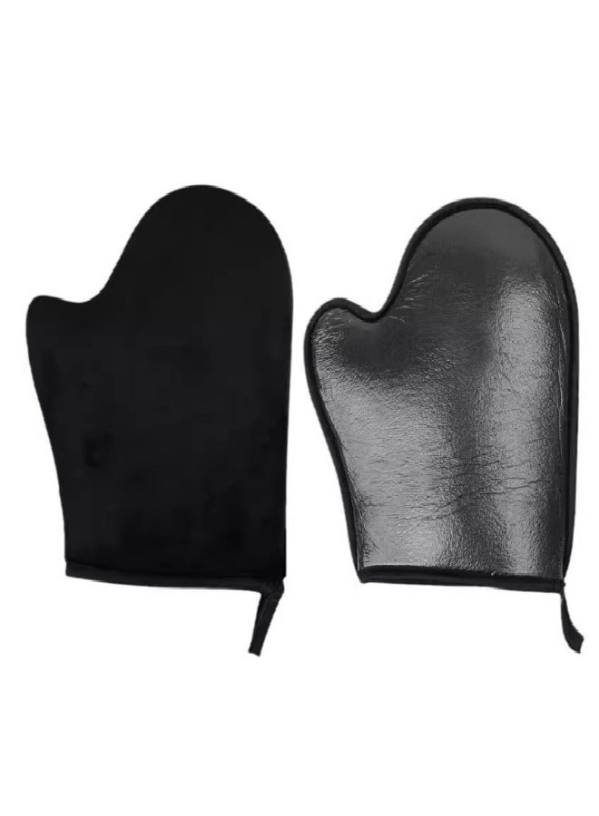 Quick Applicator, Massage Flocking Gloves for Body Lotion, Sunscreen Essential Oil, etc., 2 pcs - Image 2