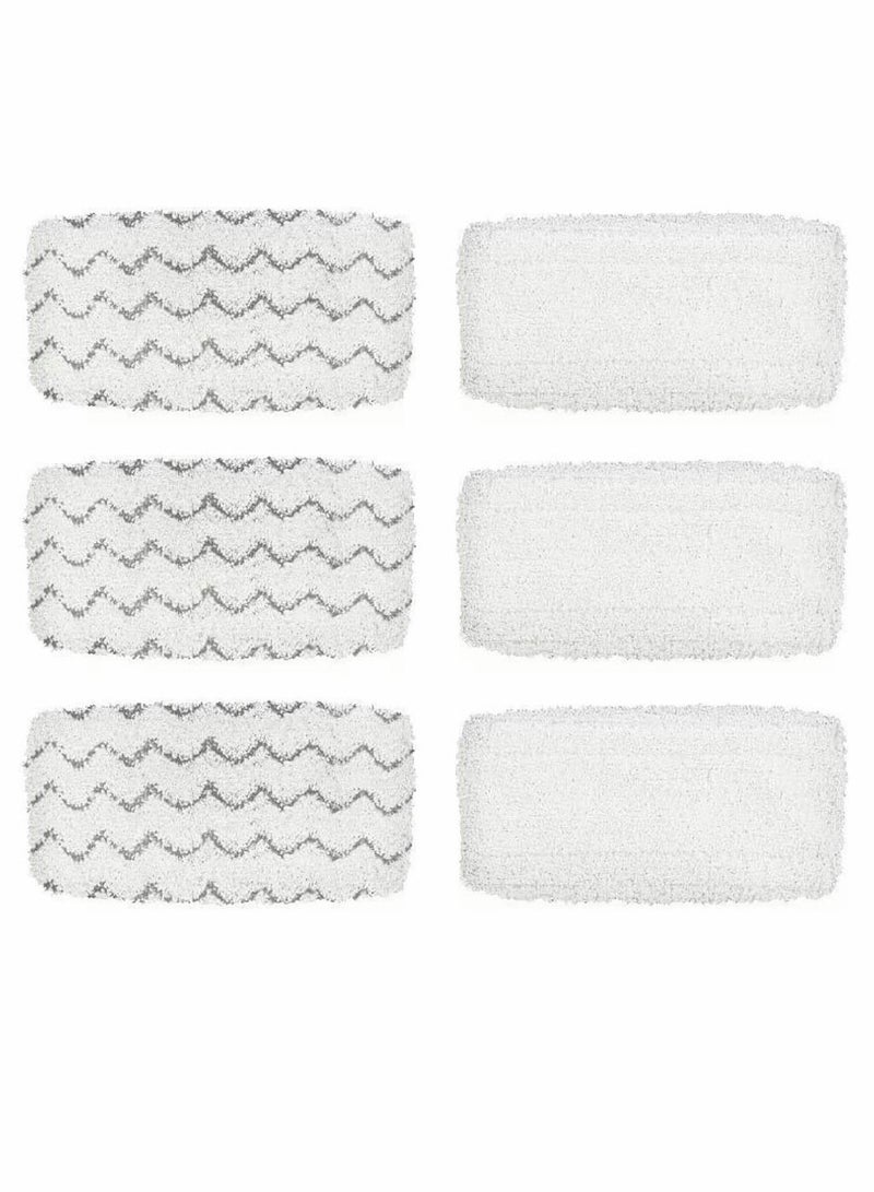 Y&D BettaWell Steam Mop Refill Pads For Bissell 1252/1606670/1543/1652/1132M/1530/11326 Symphony Hard Floor Vacuum Cleaner Series (Pack Of 6) - Image 1