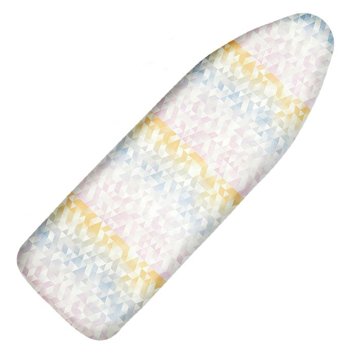 IRONING BOARD COVER AND PAD 18X49 EXTRA WIDE THICK IRON PADDING SCORCH STAIN RESISTANT IRONING BOARD COVER HEAVY DUTY IRON BOARD PADDED WITH ADJUSTABLE FASTENERS DURABLE ELASTIC EDGE COLORFUL