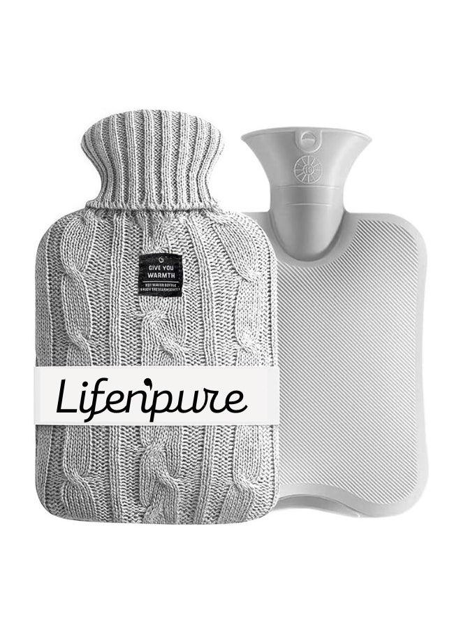 Lifenpure Lifenpure™  Hot Water Bag 2 Liter with Knit Cover  - Image 1