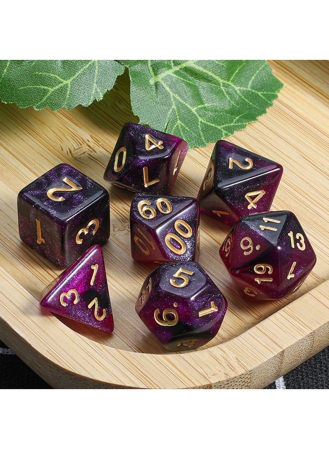 CiaraQ DND Polyhedral Dice Set with a Black Dice Bag for D&D RPG MTG Role Playing Table Games - Image 5