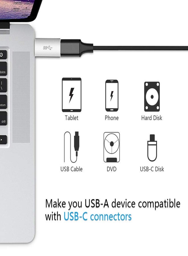ELECTOP Electrop USB-C to USB-A Adapter (2 Pack) - Type A to C USB 3.1 Converter - Sync Data, Charge Two Devices Simultaneously - Image 5