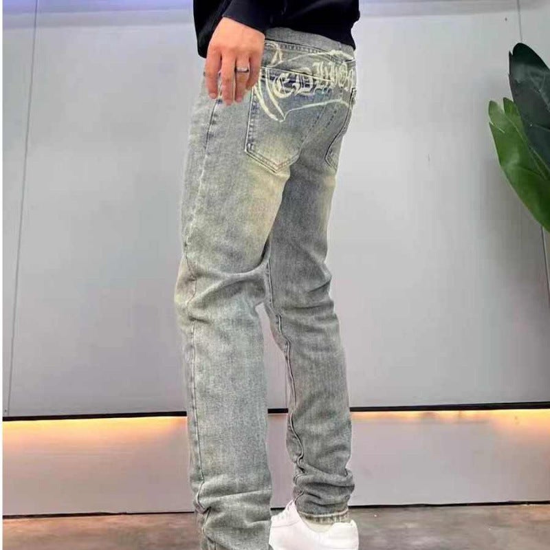Unisex Classic Denim Jeans Loose Fit Daily Outdoor Wear - Image 2