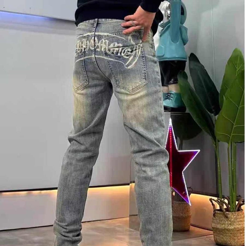 Unisex Classic Denim Jeans Loose Fit Daily Outdoor Wear - Image 3