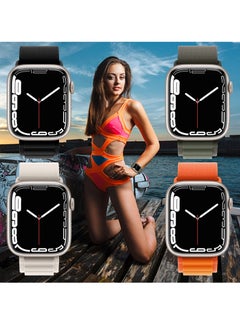 BORTONY Apple Watch Band 42mm 44mm 45mm 49mm 4 Pack Alpine Loop Nylon Band Women Men with Adjustable Metal G-Hook Strap for iWatch Ultra Series SE 8/7/6/5/4/3/2/1  - Image 3