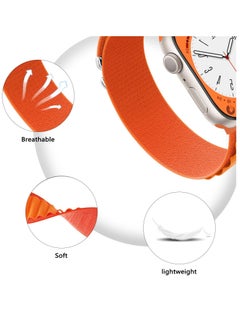 BORTONY Apple Watch Band 42mm 44mm 45mm 49mm 4 Pack Alpine Loop Nylon Band Women Men with Adjustable Metal G-Hook Strap for iWatch Ultra Series SE 8/7/6/5/4/3/2/1  - Image 5