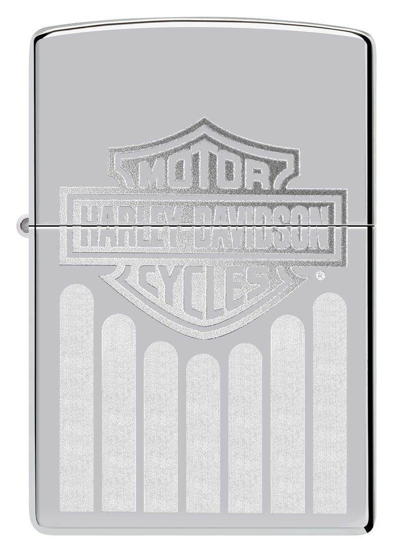 Zippo 48993 250 ولاعة هارلي ديفيدسون عالية اللمعان من الكروم مقاومة للرياح - Image 2