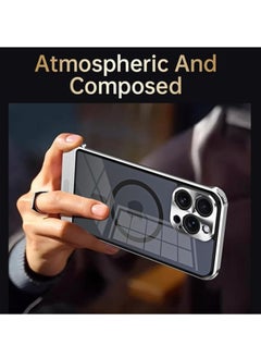 General Frameless metal case for iPhone 16 Pro Max/16 Pro, compatible with MagSafe Clear PC Back Diffuser Case with Security Lock and Camera Protection  - Image 5