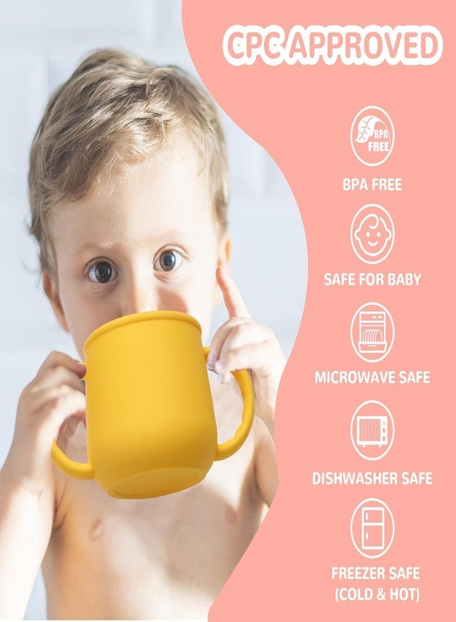 Onomie 2-in-1 Silicone Baby Cups with Straw & Snack Cup Lid, Spill Proof Sippy Cups, Toddler Training Cup for Ages 12 M+ (Pink.) - Image 3
