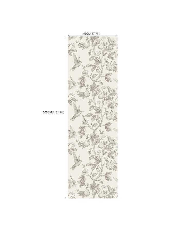 Bluejw Wallpaper Flowers And Birds Green Plant Self-adhesive Wallpaper Living Room Background Transformation Roll Wallpaper RW236-250 - Image 1