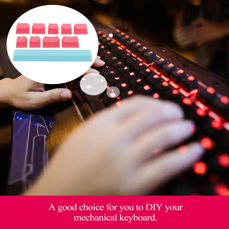 Dual Color Transparent 8 Pcs Keycaps For Mechanical Gaming Keyboards - Image 4