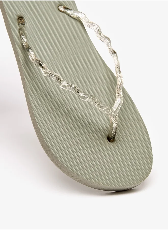 سيليست Women's Textured Flip Flops