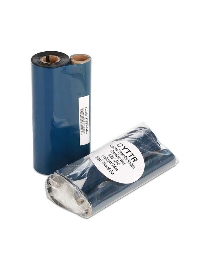 Terabyte Transfer Wax Ribbon Thermal 10 Rolls -110mm x 74m - Image 2