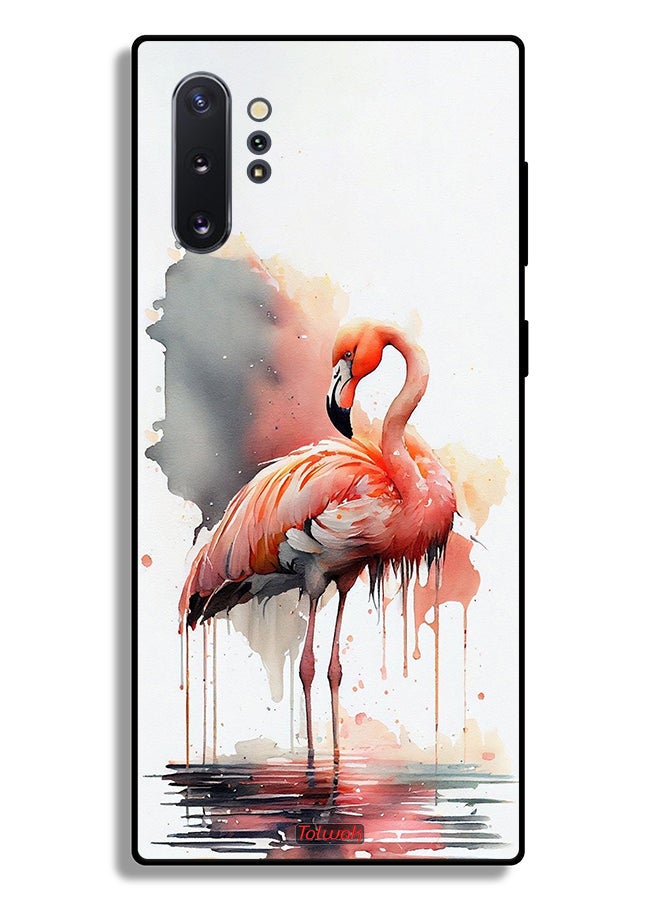 Tolwak Samsung Galaxy Note 10 Plus Protective Case Cover Tropical Watercolor Art - Image 2