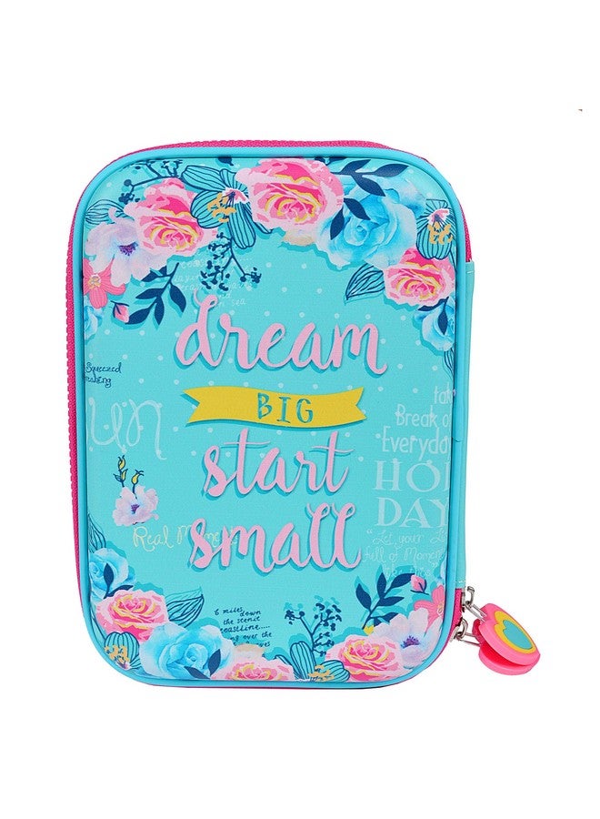 ShopNGift ShopNGift Premium Stylish Unicorn 3D Print Large Capacity Hardtop EVA Pencil Case Organizer School Kids Girls Women Pen Holder Pouch Multipurpose (Blue) - Image 2
