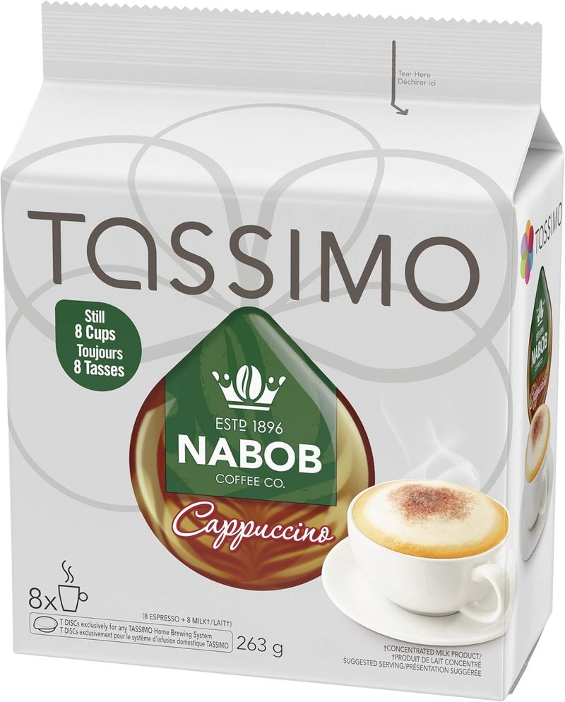 NABOB Tassimo Cappuccino Coffee T-Discs - 8 Count - Image 5