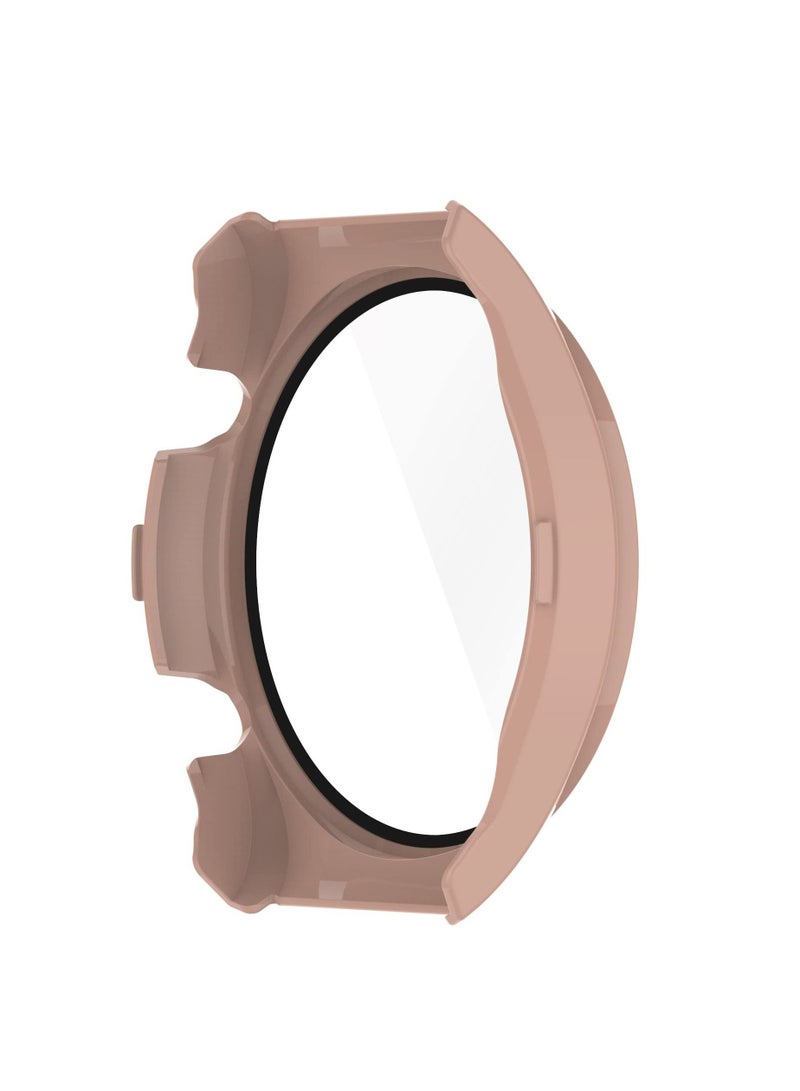 PC Protective Case + Screen Protector for Xiaomi Mi Watch S1 Full Coverage Hard Cover with Tempered Glass Smartwatch Shell - (Pink) - Image 2