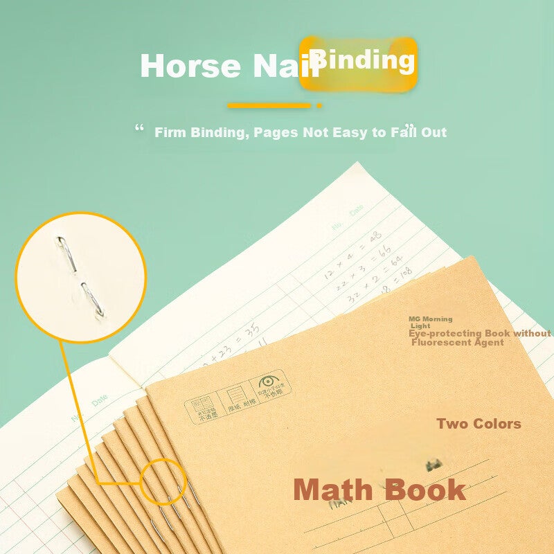 M & G قرطاسية الرياضيات دفتر, 22K, 21 صفوف, 2 أعمدة, كتاب الواجبات المنزلية للصف الأول, كتاب الممارسة الحسابية للمدرسة الابتدائية, حساب رياض الأطفال والحساب, 10 كتب APYL919ND, الواجب المنزلي في عطلة الشتاء - Image 4