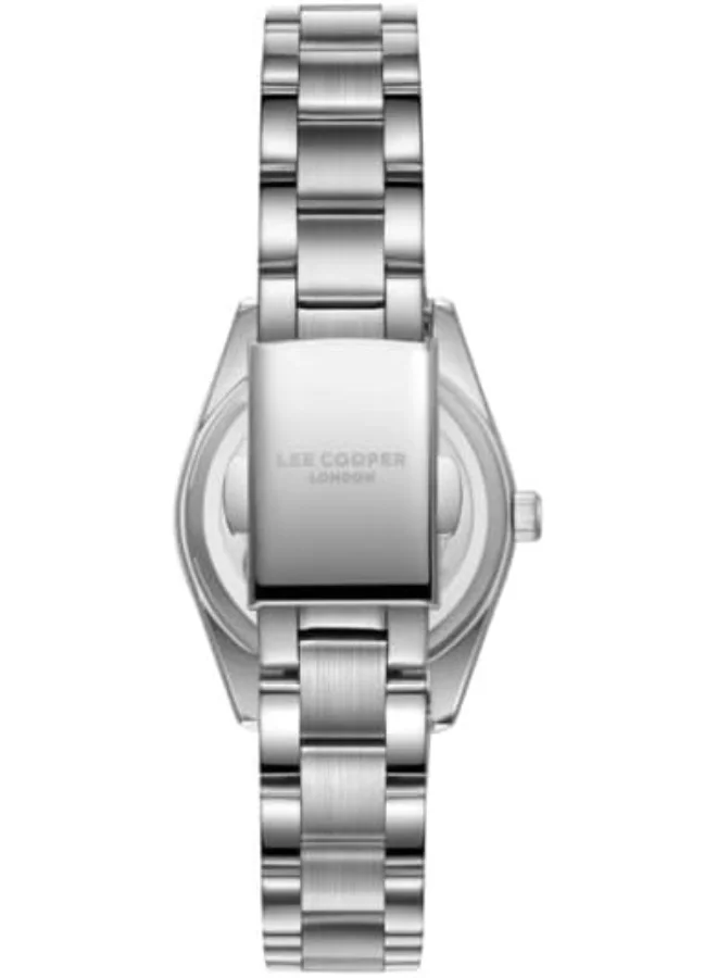لي كوبر Lee Cooper Women's Watch, Analog Display and Metal Strap - LC07962.300, Silver