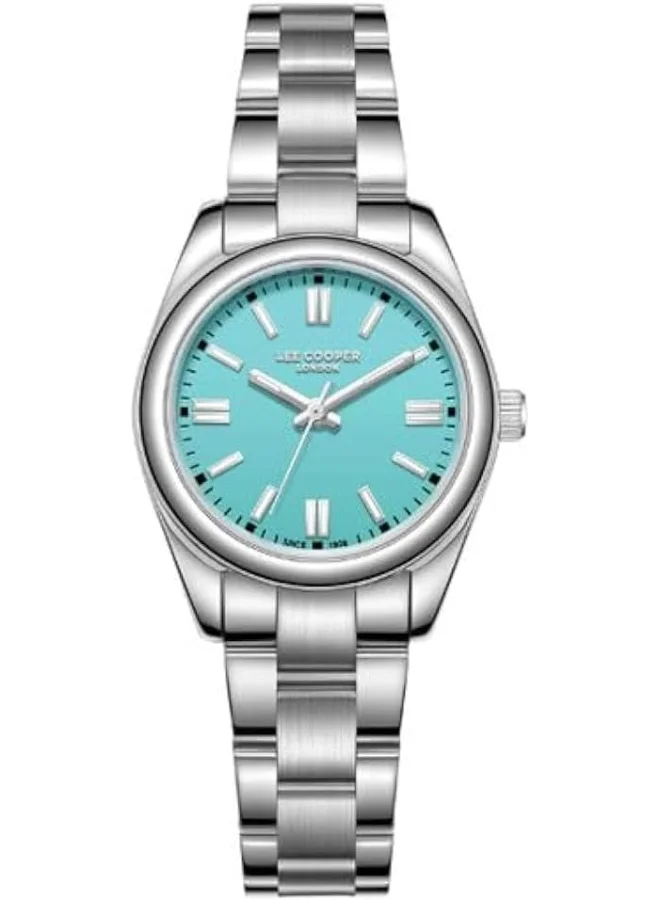 لي كوبر Lee Cooper Women's Watch, Analog Display and Metal Strap - LC07962.300, Silver