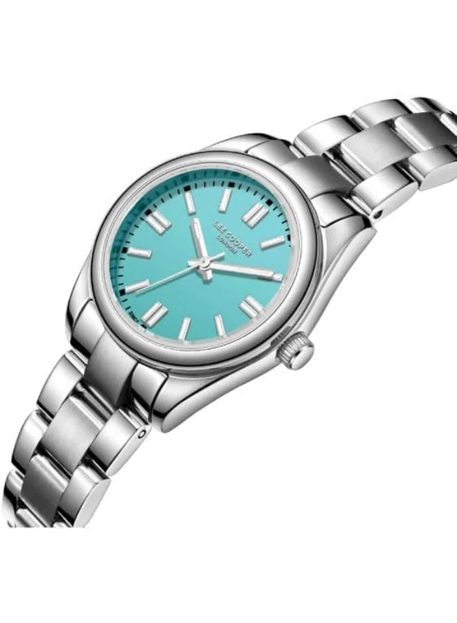 لي كوبر Lee Cooper Women's Watch, Analog Display and Metal Strap - LC07962.300, Silver