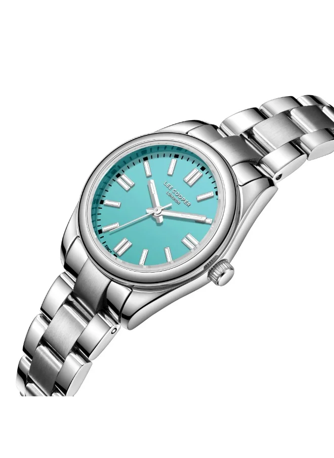 لي كوبر Lee Cooper LC07962.300 Women Analog Display Watch & Metal Strap Silver