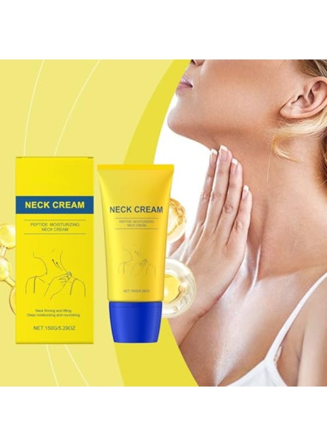 إيلهو كريم شد الرقبة ، كريم شد الرقبة للبشرة المترهلة ، إصلاح التجاعيد وشد الرقبة مع مرطب الببتيد ، مخفض الذقن المزدوجة ، بكرة الرقبة للبشرة المترهلة (150 جم) - Image 5