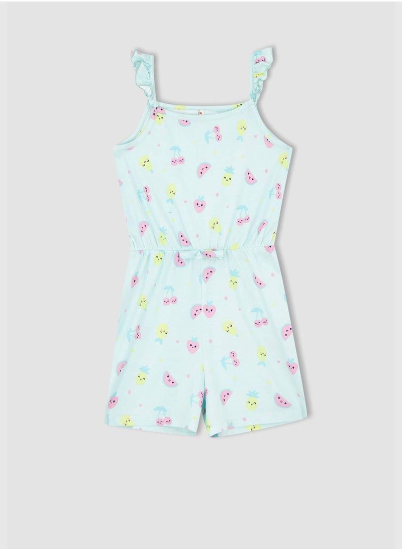 DeFacto - Short Dungarees With İce Cream Pattern - Image 1