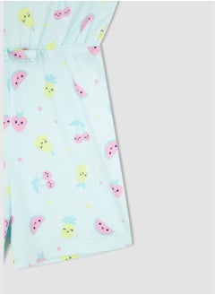 DeFacto Short Dungarees With İce Cream Pattern  - Image 3