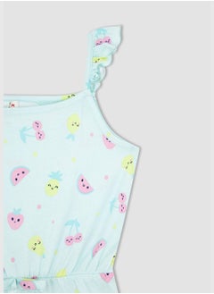 DeFacto Short Dungarees With İce Cream Pattern  - Image 2