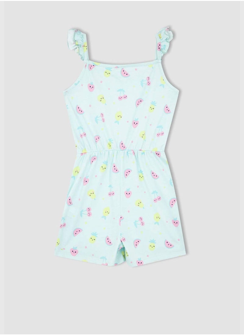 DeFacto - Short Dungarees With İce Cream Pattern - Image 1